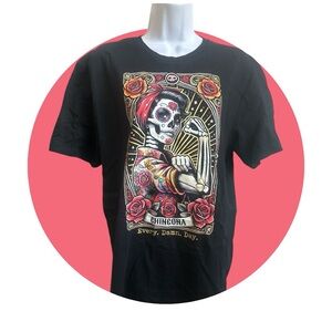BRAND NEW: Chingona Rosie the Riveter Tee | Men’s Medium | Skull Art